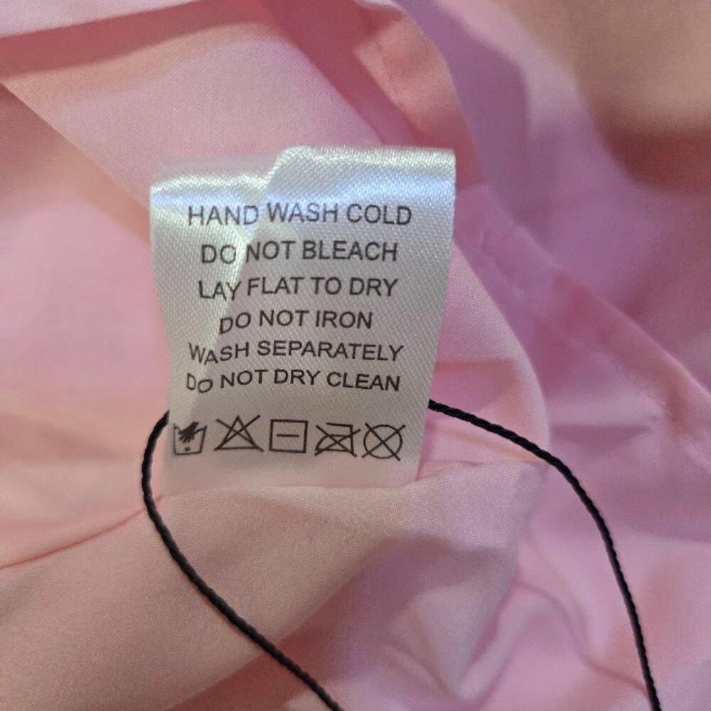 NWT MORE TO COME Cambria Strapless Dress In Pink Size L - Picture 10 of 11